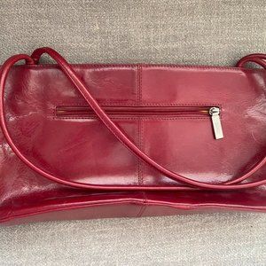Vintage Hobo International Red Wine Shoulder Purse
